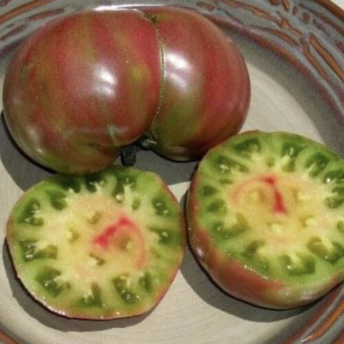 Green Sausage Tomato Seeds – 5+ Seeds, Heirloom, Easy Grow, Green & Gold Fruit, Valeyrac Exotics